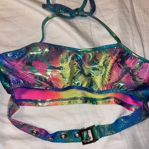 Two piece rave set from rave wonderland Never wore